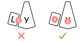 Finger positions to write LY